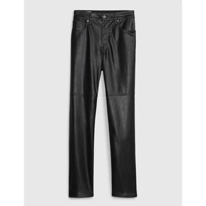 Gap High Rise Vegan Leather straight pants - size 12/31